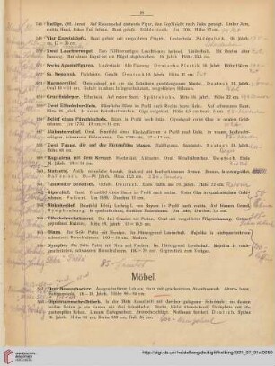 Möbel, Einrichtung, Ostasien, Textilien , Varia (Nr. 567-643)