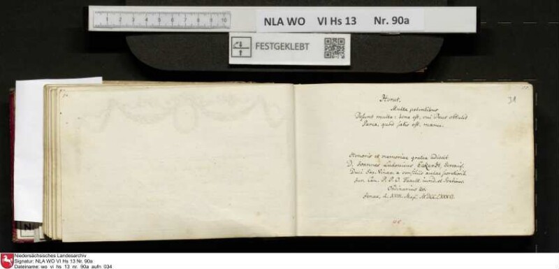 Stammbuch des Ernst Philipp Ludwig Zellmann (1763-1795) aus
                           Braunschweig