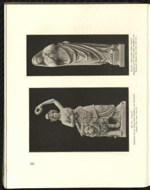 Abb. 186. "Bavaria" + Abb. 187. "Schmerzhafte Mutter Gottes". Ausgeführt von der Firma Ulmer Kunststein- und Betonwerk, Inhalber Otto Leube, Ulm a. D.