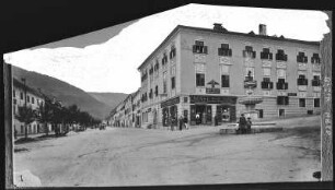 Rottenmann. Stadtplatz und obere Hauptstraße