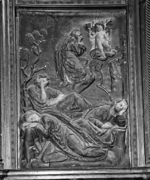 Die schlafenden Apostel im Garten Gethsemane