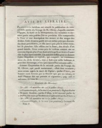 Avis Du Libraire.