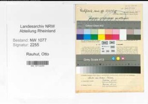 Entnazifizierung Otto Rauhut , geb. 08.08.1906 (Polizist)