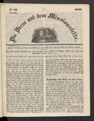 N° 12. December. 1858