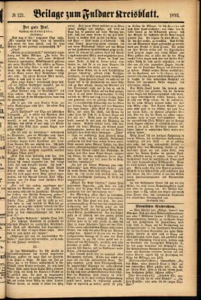 Zweite Ausgabe vom Samstag, den 14. Oktober 1893.