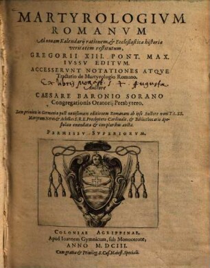 Martyrologium Romanum