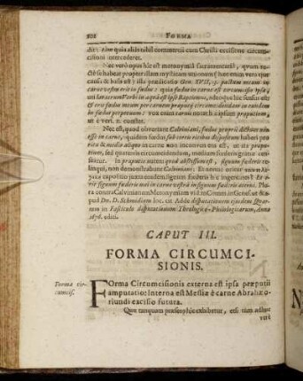 Caput III. Forma Circumcisionis.
