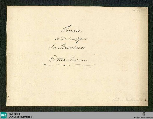 La Straniera. Excerpts - Don Mus.Ms. 2365 : V (5), orch