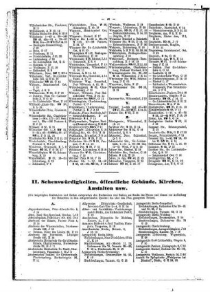 II. Sehenswürdigkeiten, öffentliche Gebäude, Kirchen, Anstalten usw.