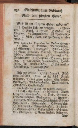 Nach dem fünften Gebot.