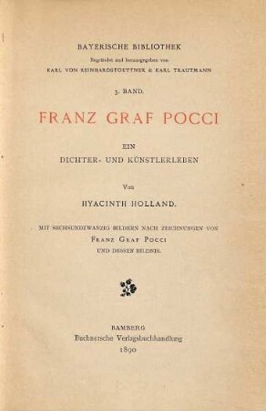 Franz Graf Pocci : ein Dichter- und Künstlerleben