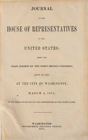 House documents. [266,t.] 1871 = Congress 42, Sess. 1