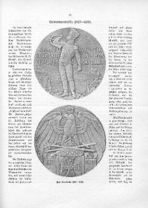 Gedenkmedaille 1813-1913