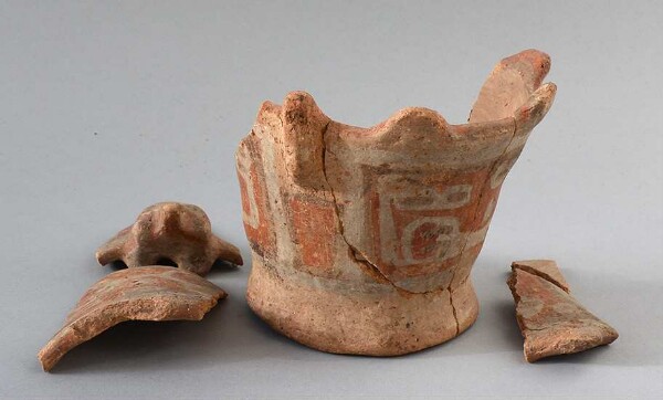 Fragments of a clay vessel