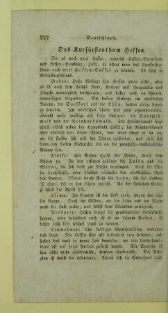 Das Kurfürstenthum Hessen