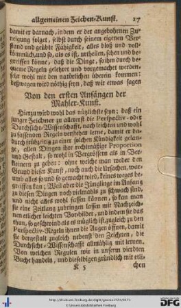 Von den ersten Anfängen der Mahler-Kunst.