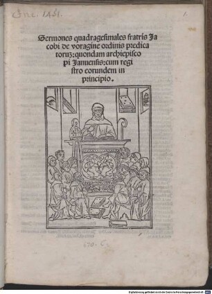 Sermones de tempore : mit Privileg. [1-4], [3]