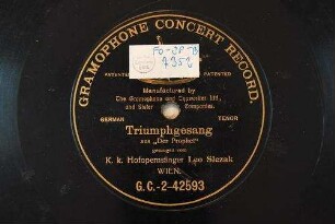 Triumphgesang aus "Prophet" / [Meyerbeer, Giacomo]