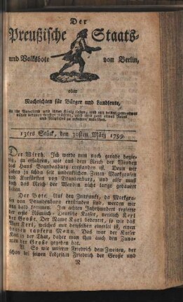 13tes Stück, den 30sten März 1799