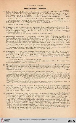 Französische Literatur (Nr. 72-81)