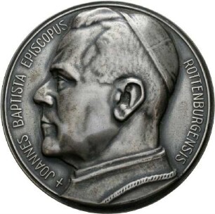 Medaille aus dem Jahr 1928 auf Johann Baptist Sproll