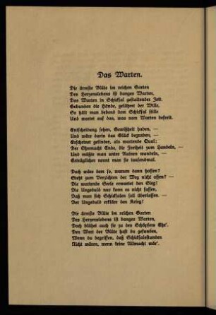 40-41, Das Warten
