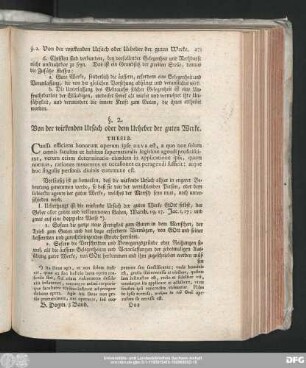 §. 2. Von der wirkenden Ursach oder dem Urheber der guten Werke.