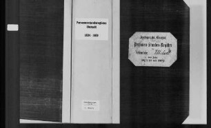 Ubstadt, katholische Gemeinde: Standesbuch 1834-1869