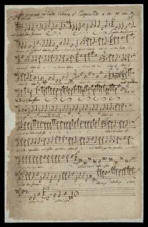 3. Choro Basso generale per liuto, Cithara et l´arpicordo