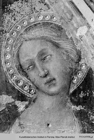 Sant'Agostino in Siena: Fresken der Sakristeikapelle : Stirnwandfresken : Verkündigung
