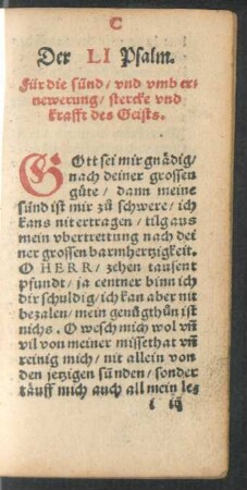 Der LI Psalm. - Der LX Psalm