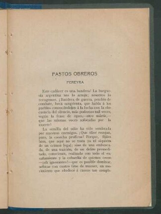 Fastos obreros : Pereyra