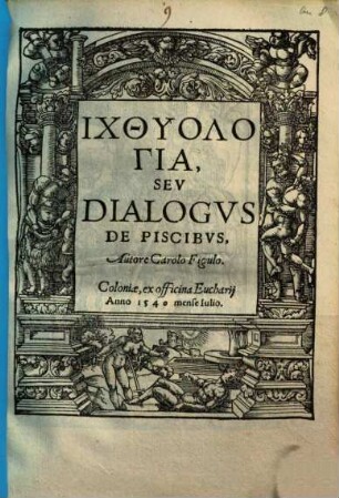 Ichthyologia seu dialogus de piscibus