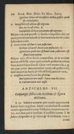 Articulus VII. Coniungit fallaciam accentus [et] figurae dictionis.