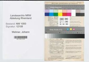 Entnazifizierung Johann Wehner, geb. 25.09.1887 (Beamter)