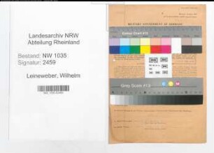 Entnazifizierung Wilhelm Leineweber , geb. 17.03.1909 (Maurerpolier)