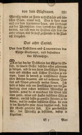281-285, Das achte Capitel