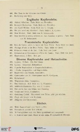 Englische Kupferstiche (Nr. 482-487)