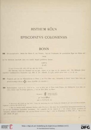 Bisthum Köln