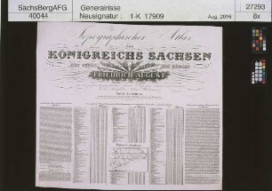 Topographischer Atlas des Königreichs Sachsen (Oberreitscher Atlas 1819-1860, Umdruckausgabe)