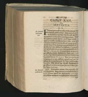 Caput XXII. De Sententia.