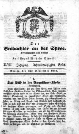 38. Stueck, 18. September 1848