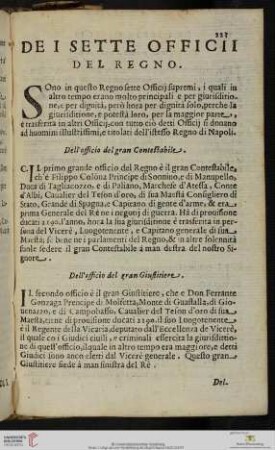 De i sette Officii del Regno