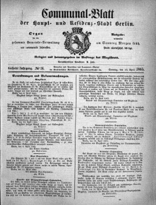 1865,16: No. 16, 16. April 1865