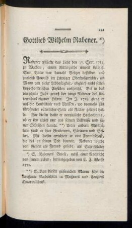 Gottlieb Wilhelm Rabener