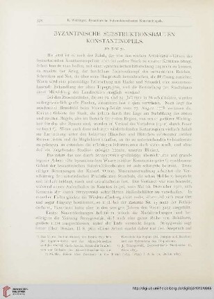 Byzantinische Substruktionsbauten Konstantinopels