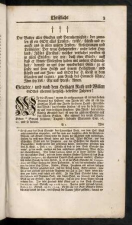 3-7, Der Vatter aller Gnaden und Barmhertzigkeit ...