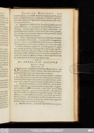XXIV. De Ordinariis Ecclesiae Ministris.