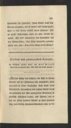 Sieben und zwanzigstes Kapitel.
