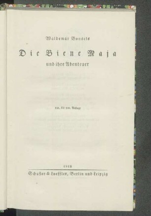 Die Biene Maja und ihre Abenteuer